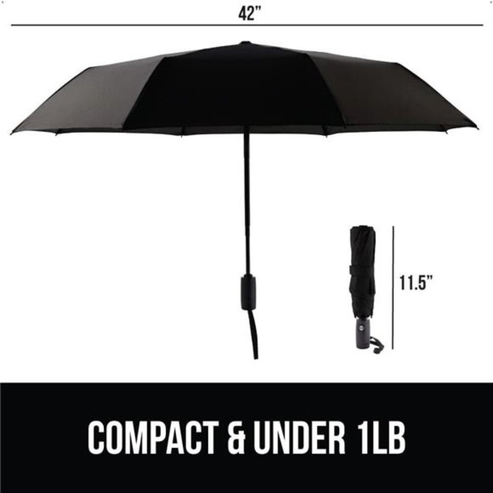 Strong Windproof Stick Compact Umbrella for Rain, One-Click - Picture 5 of 7